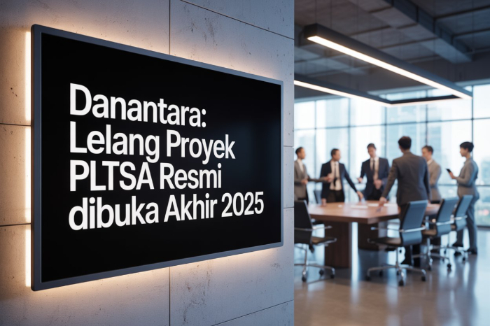 Lelang PLTSa ditargetkan akhir 2025, tarif listrik sampah dipatok US$0,20/kWh. PLN siap kembangkan proyek di berbagai kota besar.