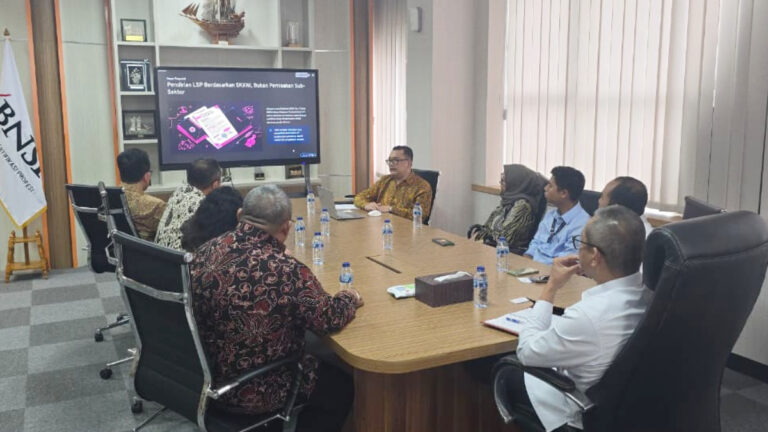 Ketua CLDP Takarsa Amir Fikri dan jajaran bertemu Komisioner BNSP guna bahas kesiapan teknis dan komite ketidakberpihakan menjelang sidang justifikasi final.